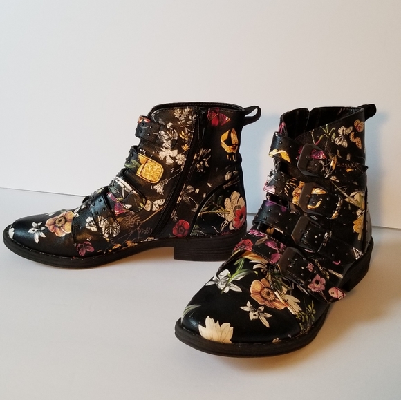 Steve Madden Floral boots Sz 7 - Picture 4 of 11